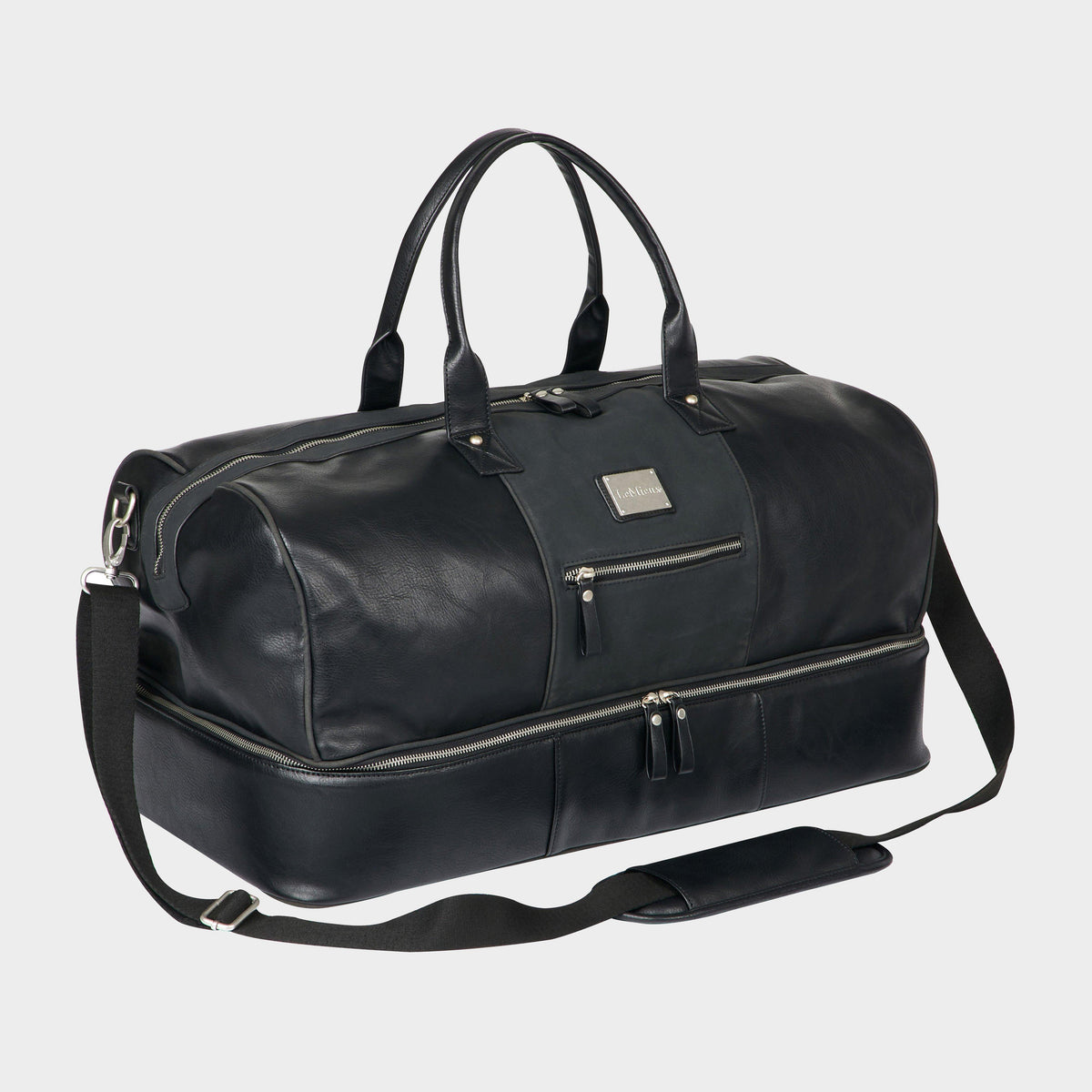 PU Leather Duffle Bag Black