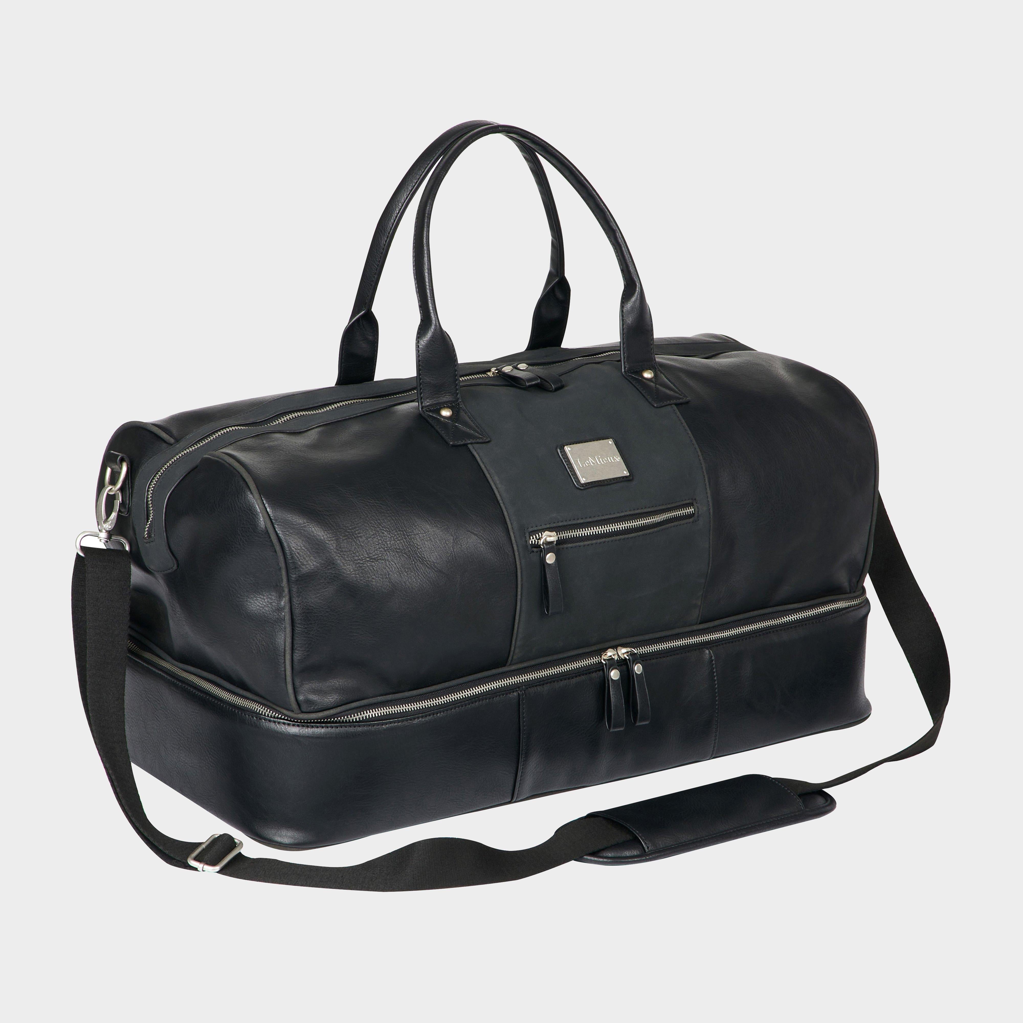 PU Leather Duffle Bag Black