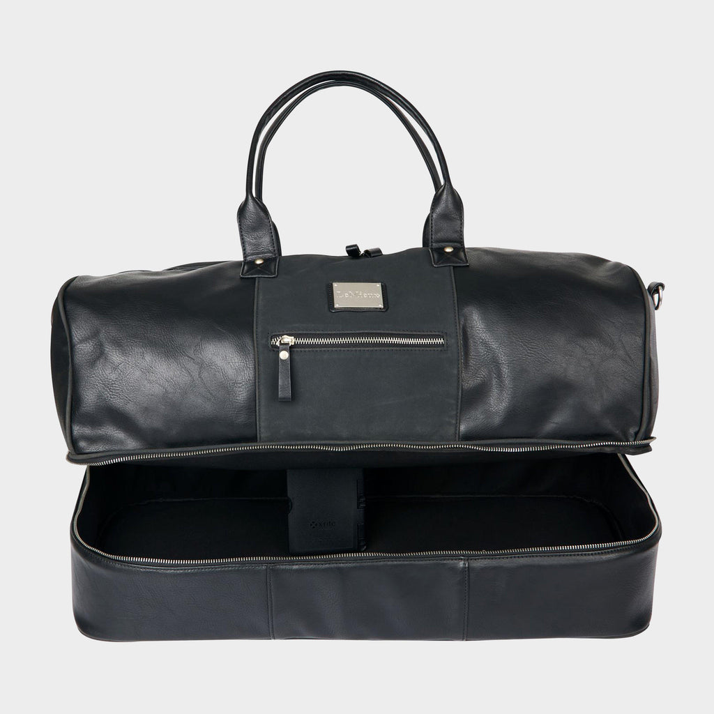 PU Leather Duffle Bag Black