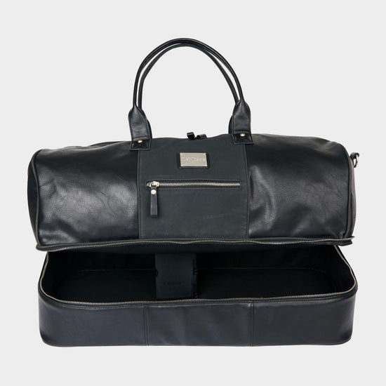 PU Leather Duffle Bag Black