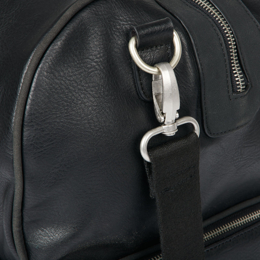 PU Leather Duffle Bag Black