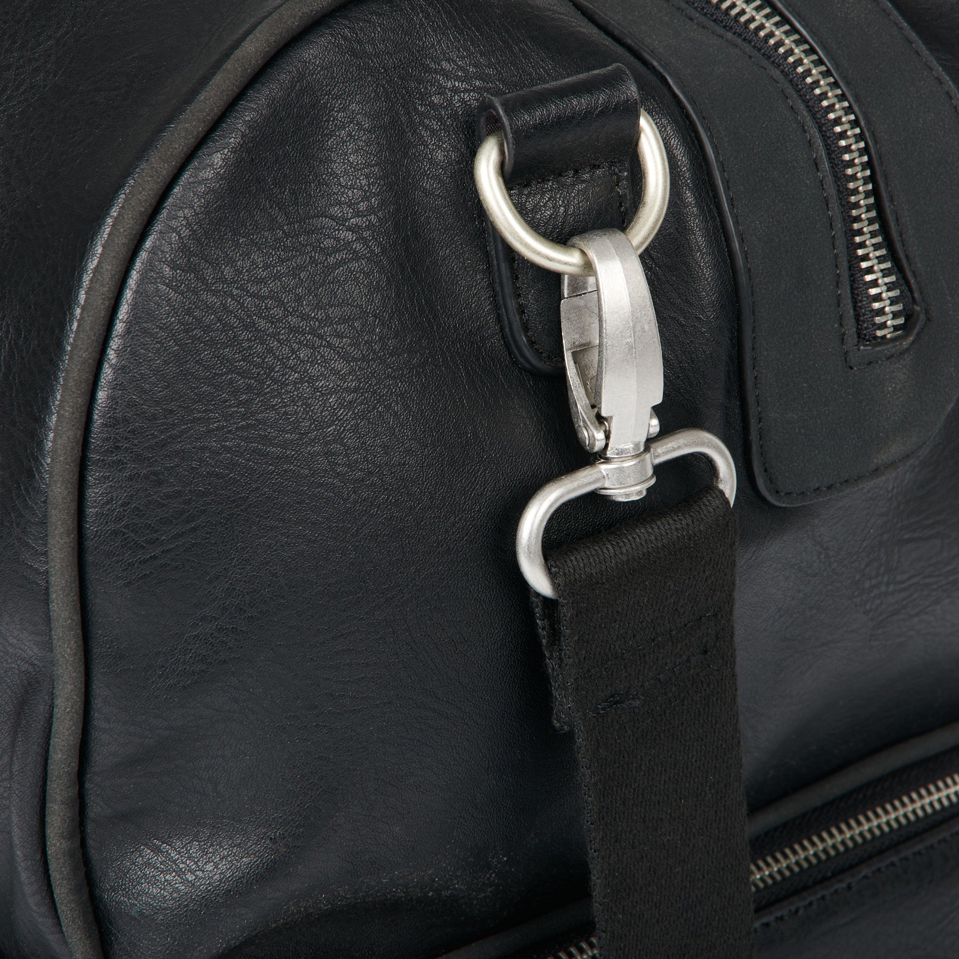PU Leather Duffle Bag Black