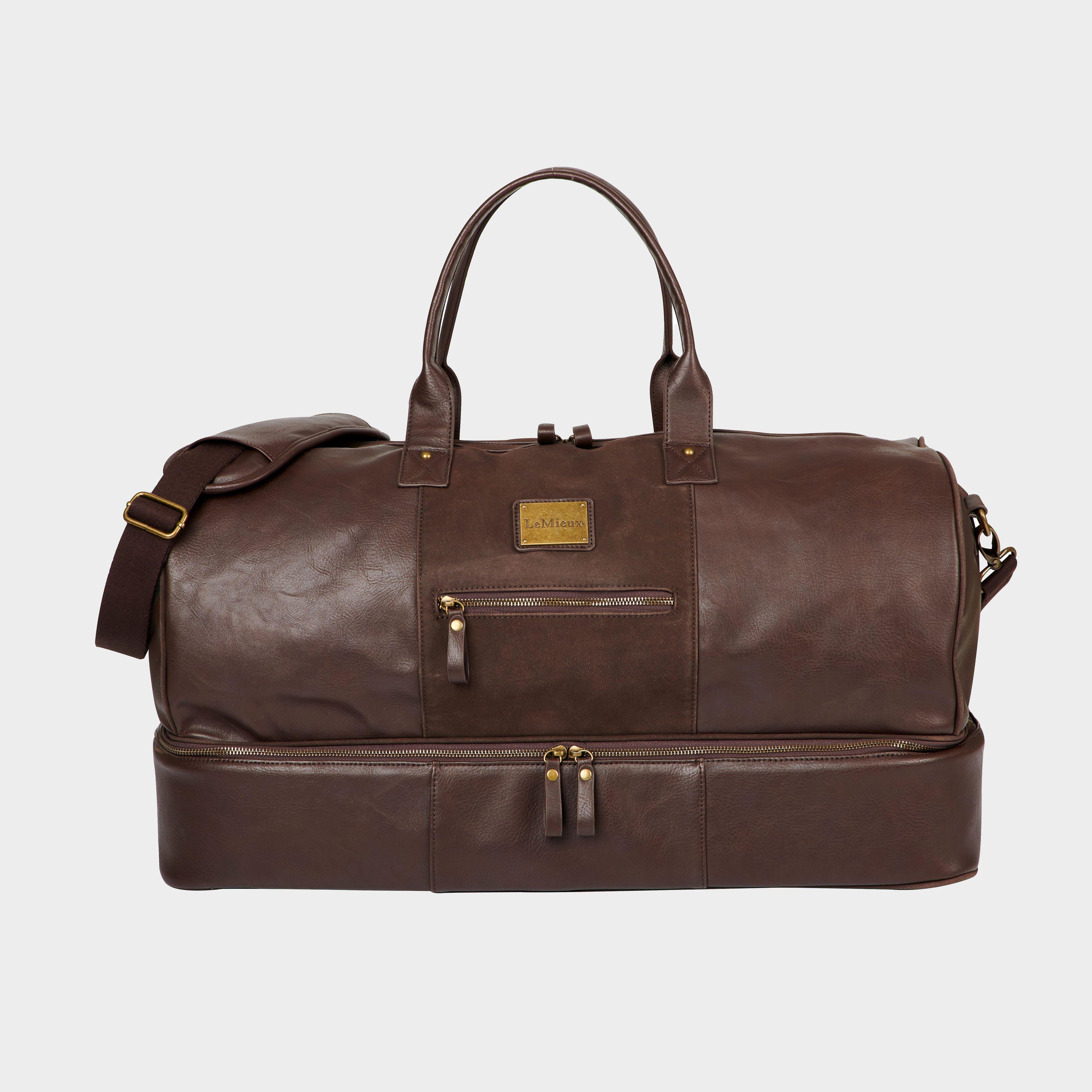 PU Leather Duffle Bag Brown