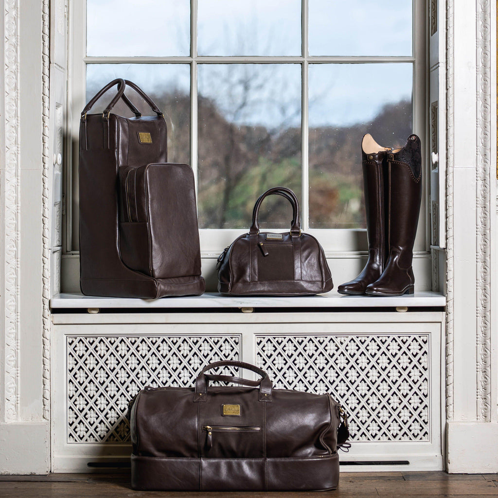 PU Leather Duffle Bag Brown