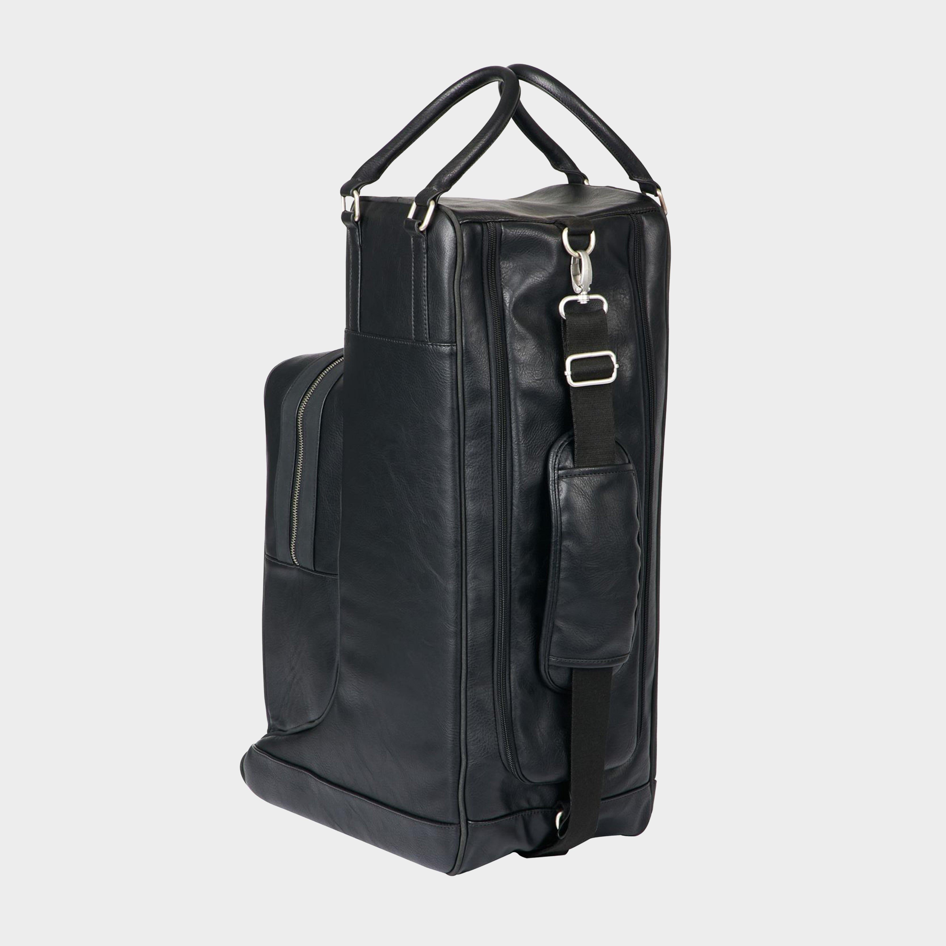 PU Leather Boot Bag Black