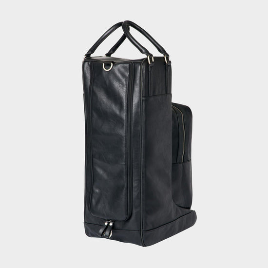 PU Leather Boot Bag Black