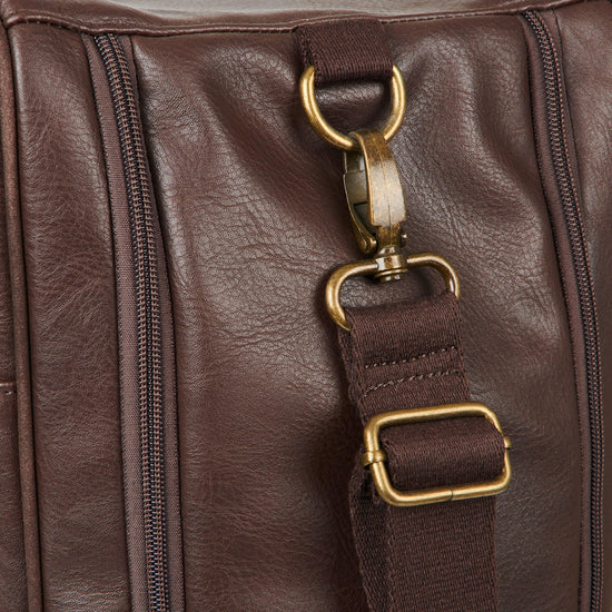 PU Leather Boot Bag Brown