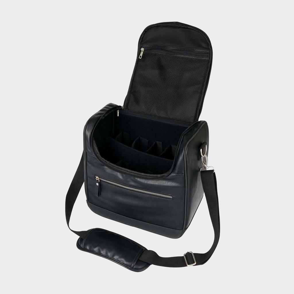 PU Leather Grooming Bag Black