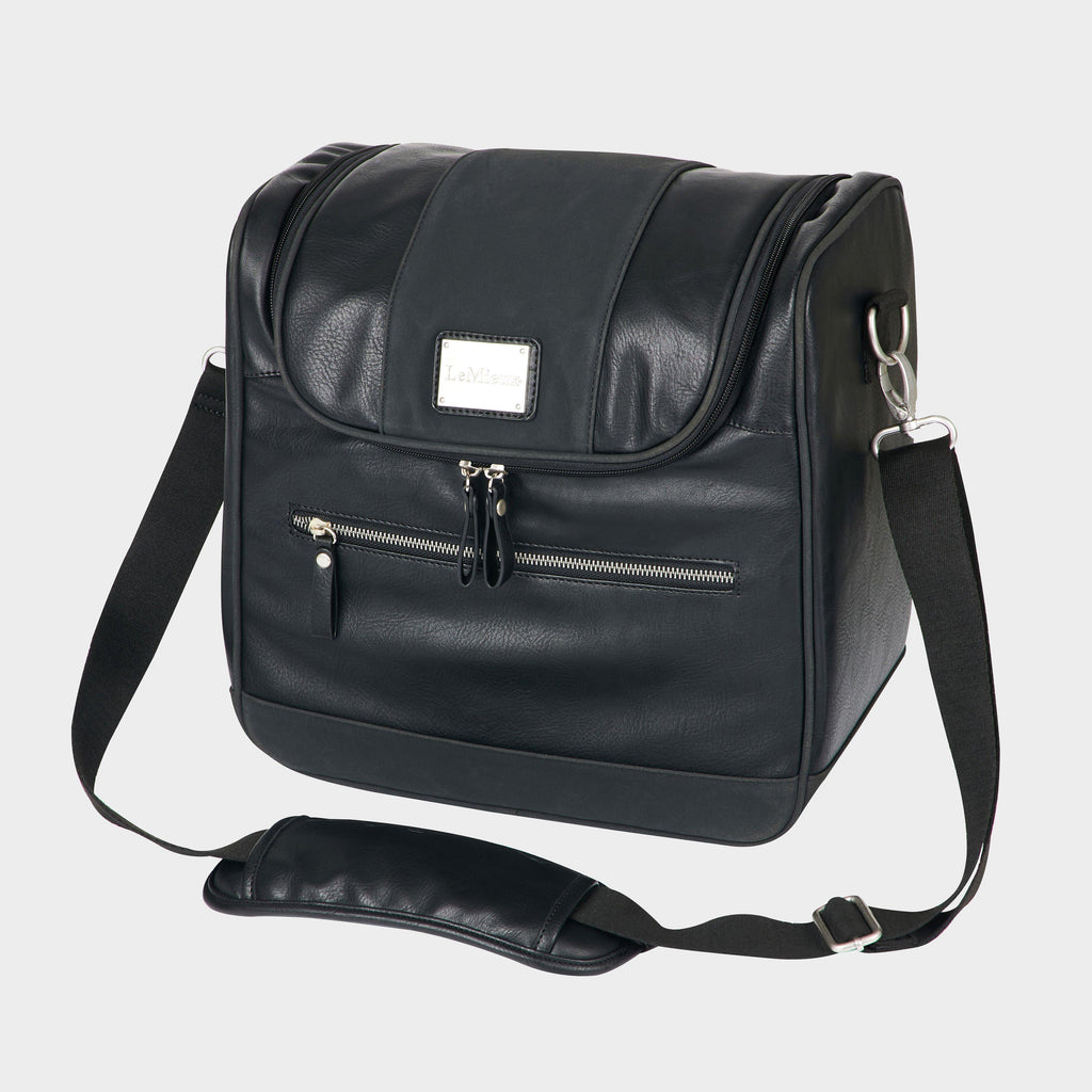 PU Leather Grooming Bag Black