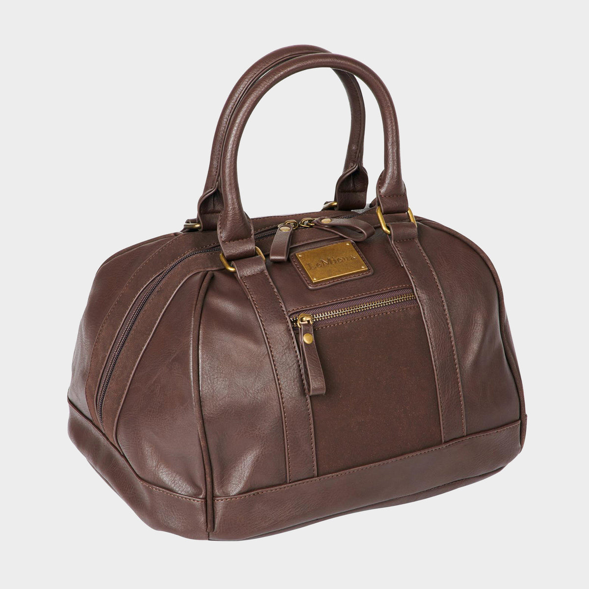 PU Leather Hat Bag Brown