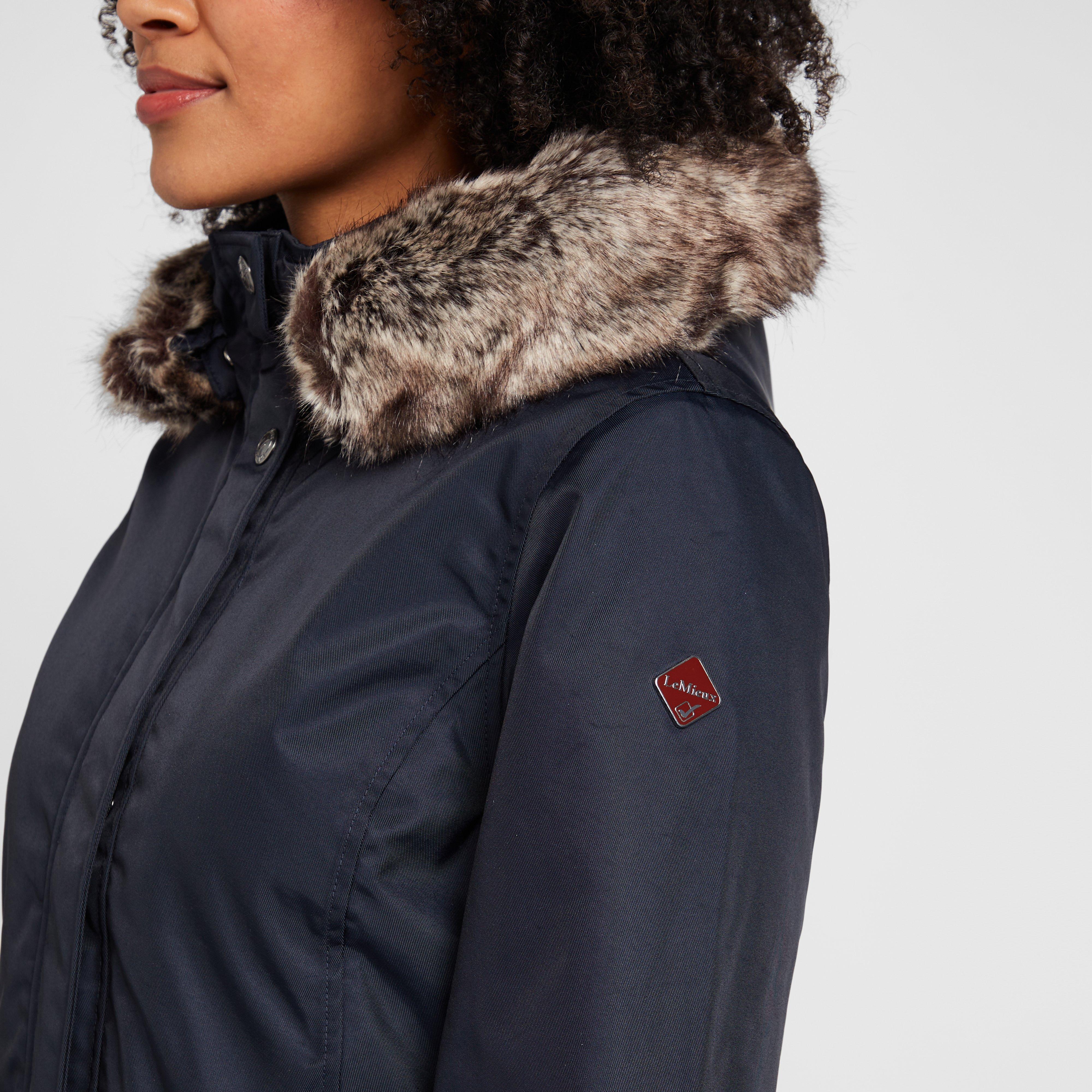 Womens Waterproof Short Riding Coat Navy