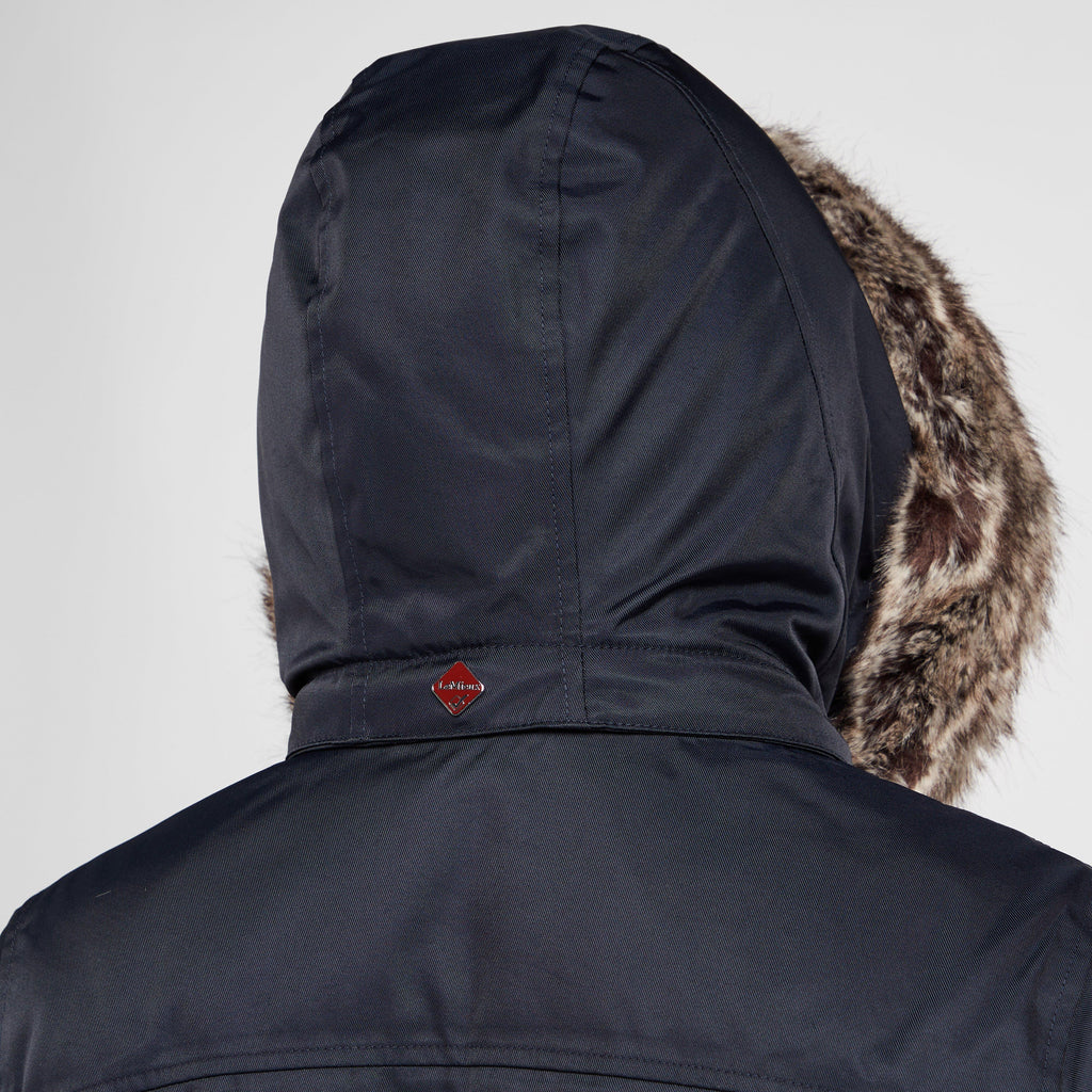 Womens Waterproof Short Riding Coat Navy