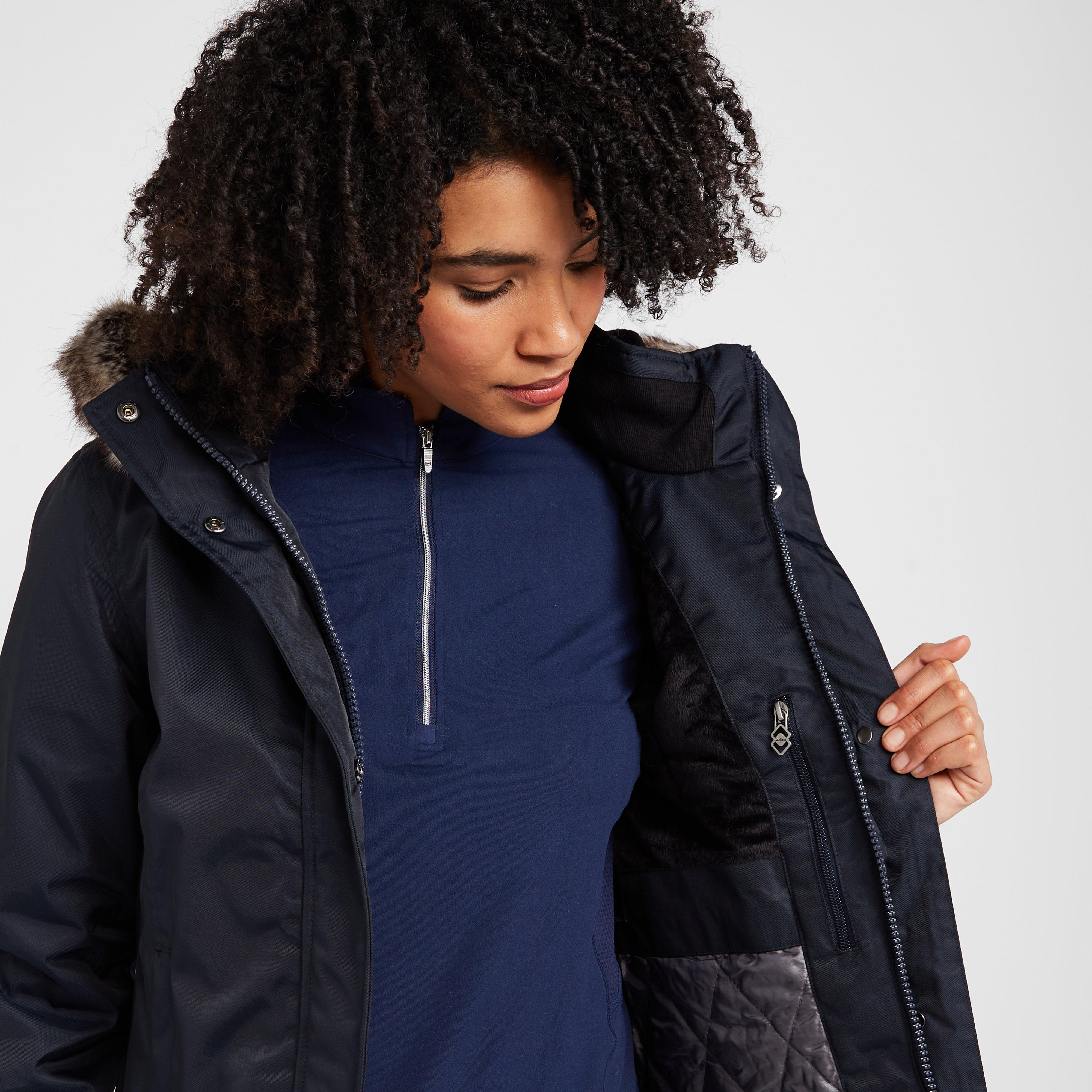 Womens Waterproof Short Riding Coat Navy