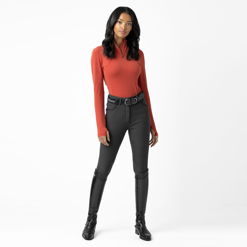 Womens Liberte 1/4 Zip Base Layer Sienna