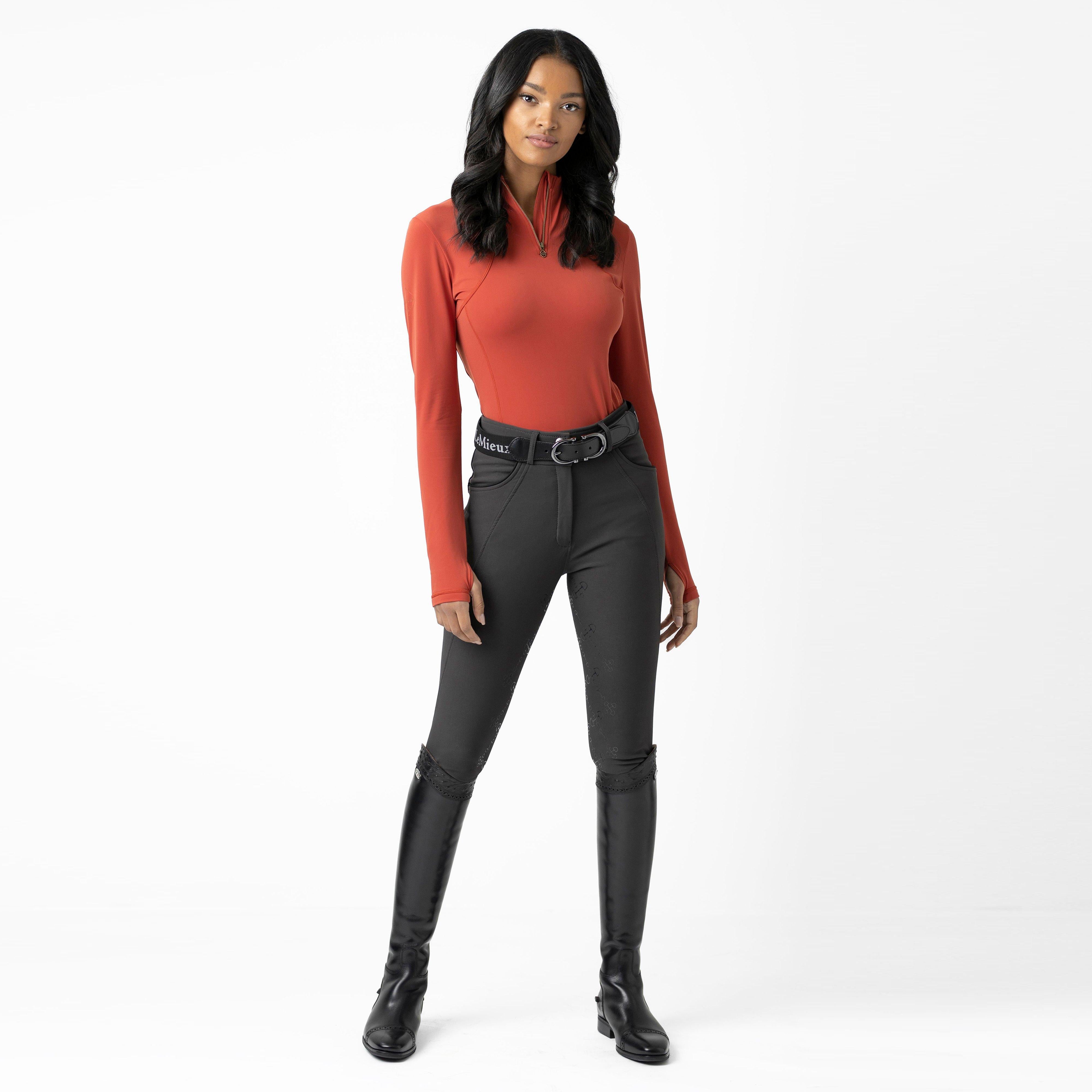 Womens Liberte 1/4 Zip Base Layer Sienna