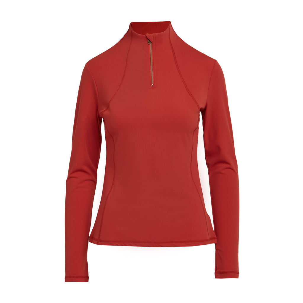 Womens Liberte 1/4 Zip Base Layer Sienna