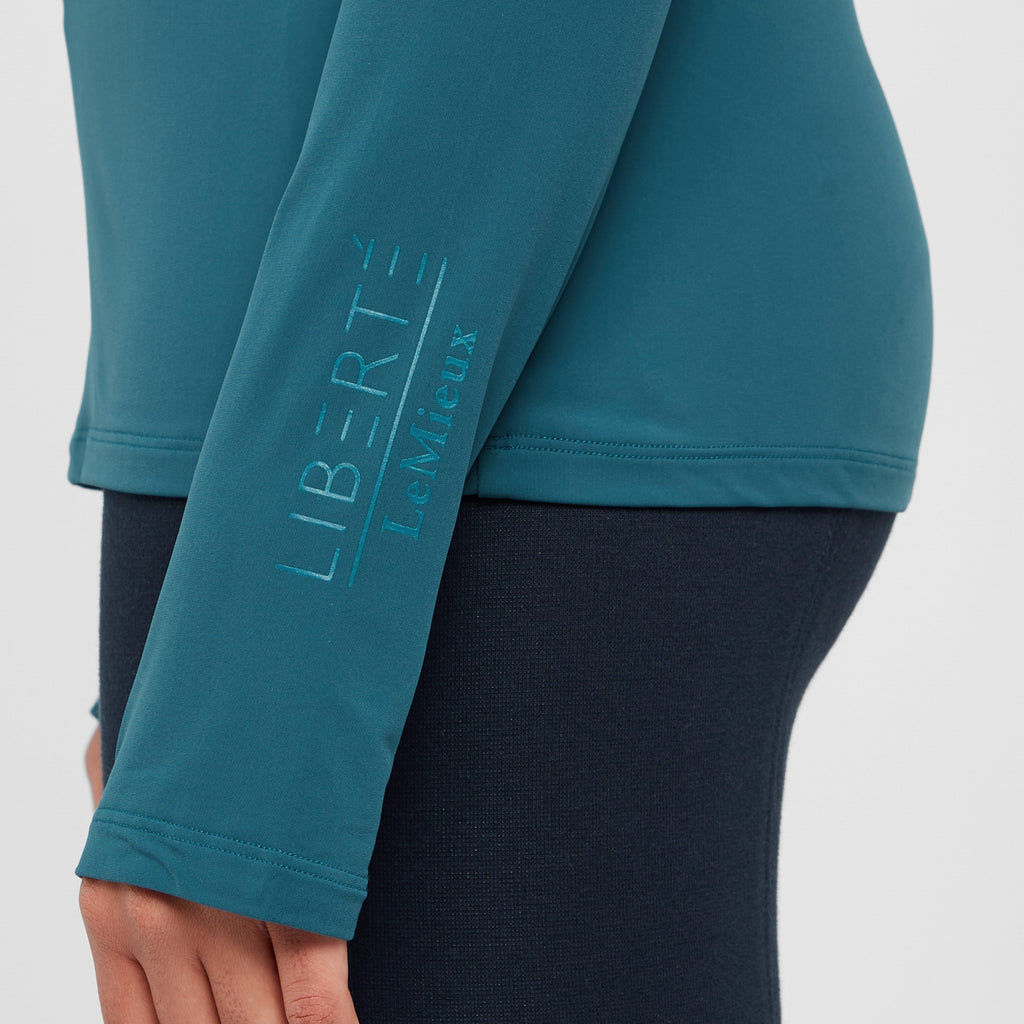 Womens Liberte High Neck Base Layer Marine