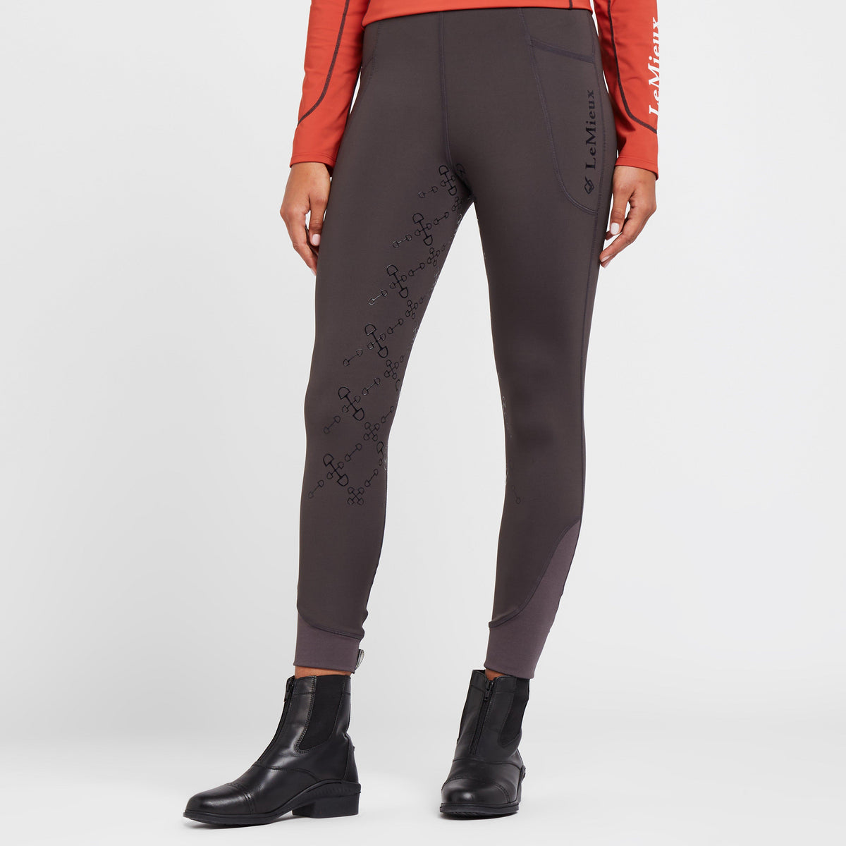 Womens Winter Pull On Breeches Liquorice