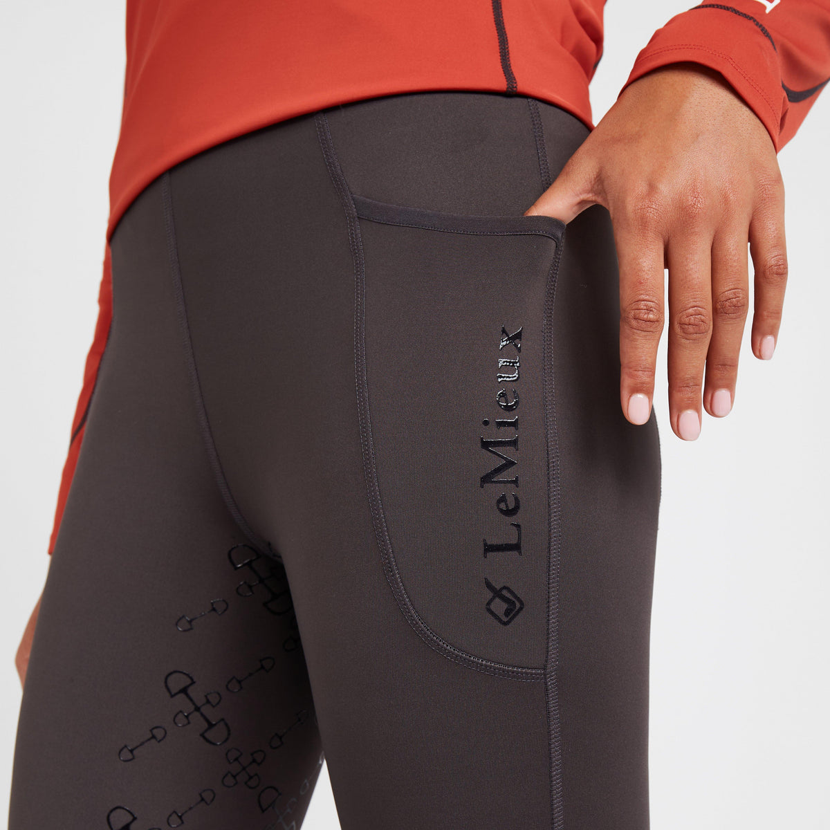 Womens Winter Pull On Breeches Liquorice