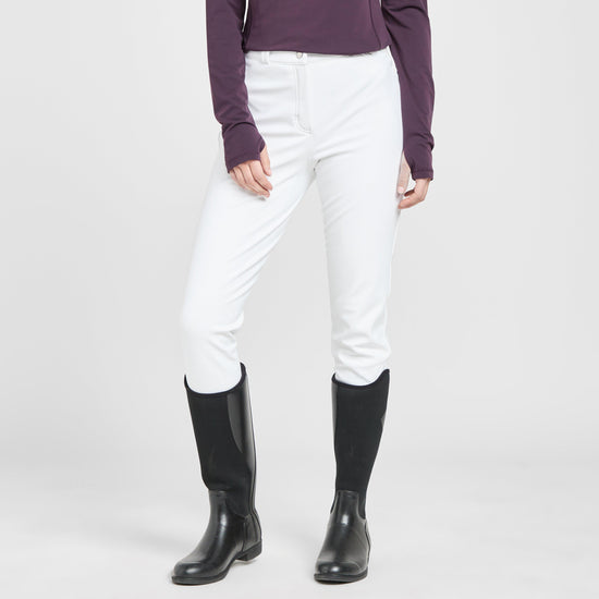 Womens Drytex Knee Grip Breeches White