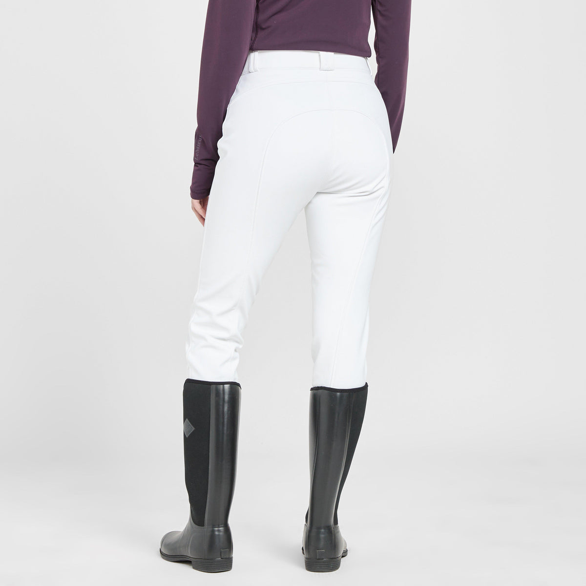 Womens Drytex Knee Grip Breeches White