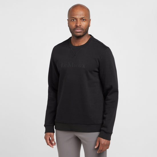 Mens Elite Round Neck Sweater Black