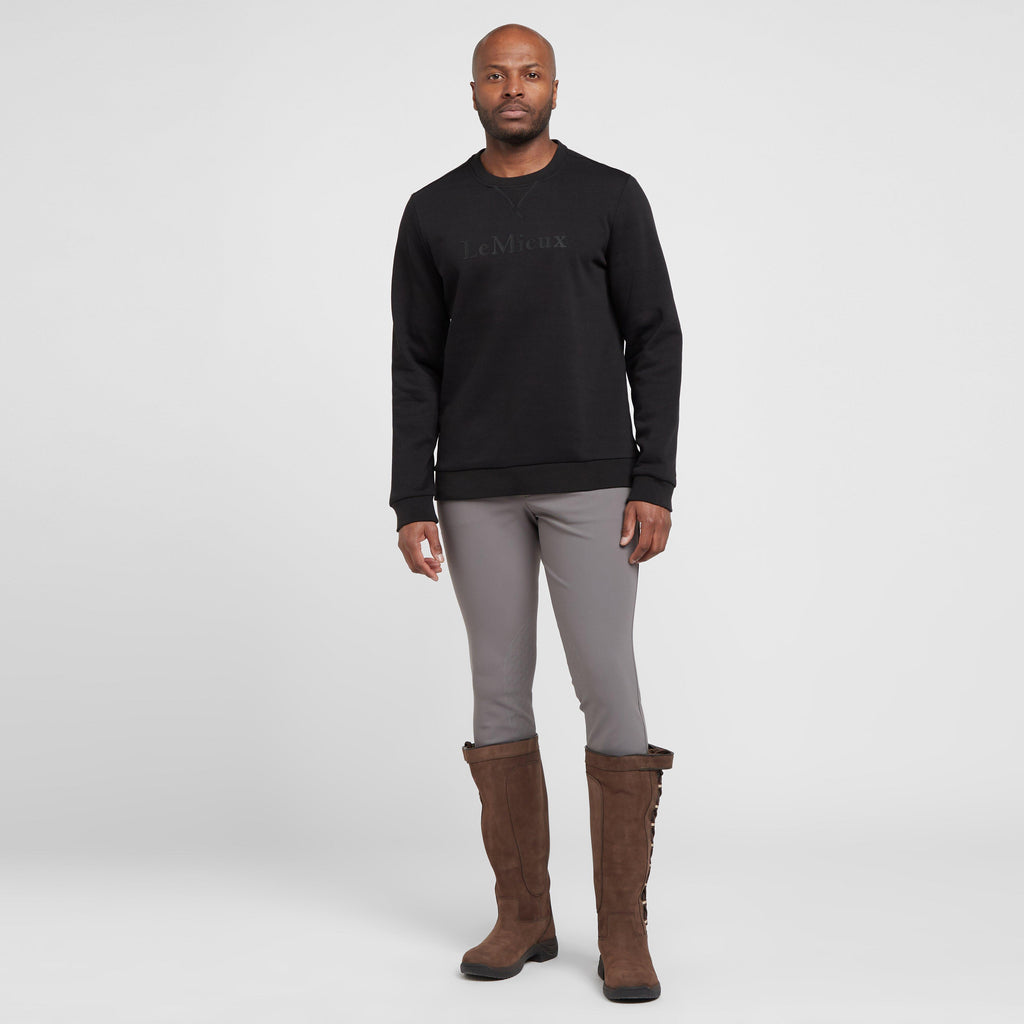 Mens Elite Round Neck Sweater Black