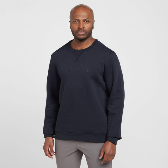 Mens Elite Round Neck Sweater Navy
