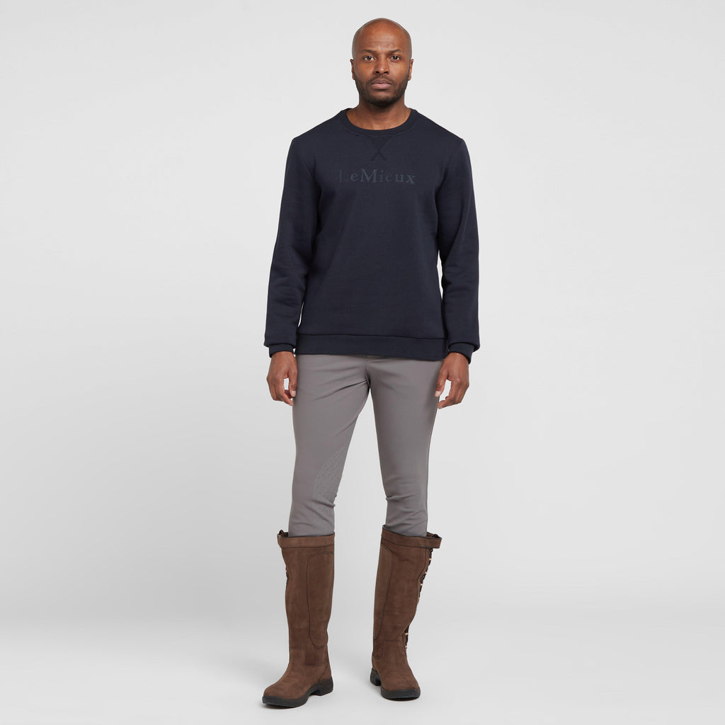 Mens Elite Round Neck Sweater Navy