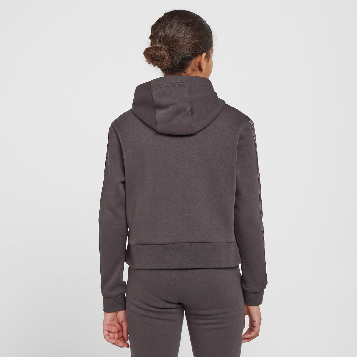 Kids Young Rider Cropped Hoodie Liquorice
