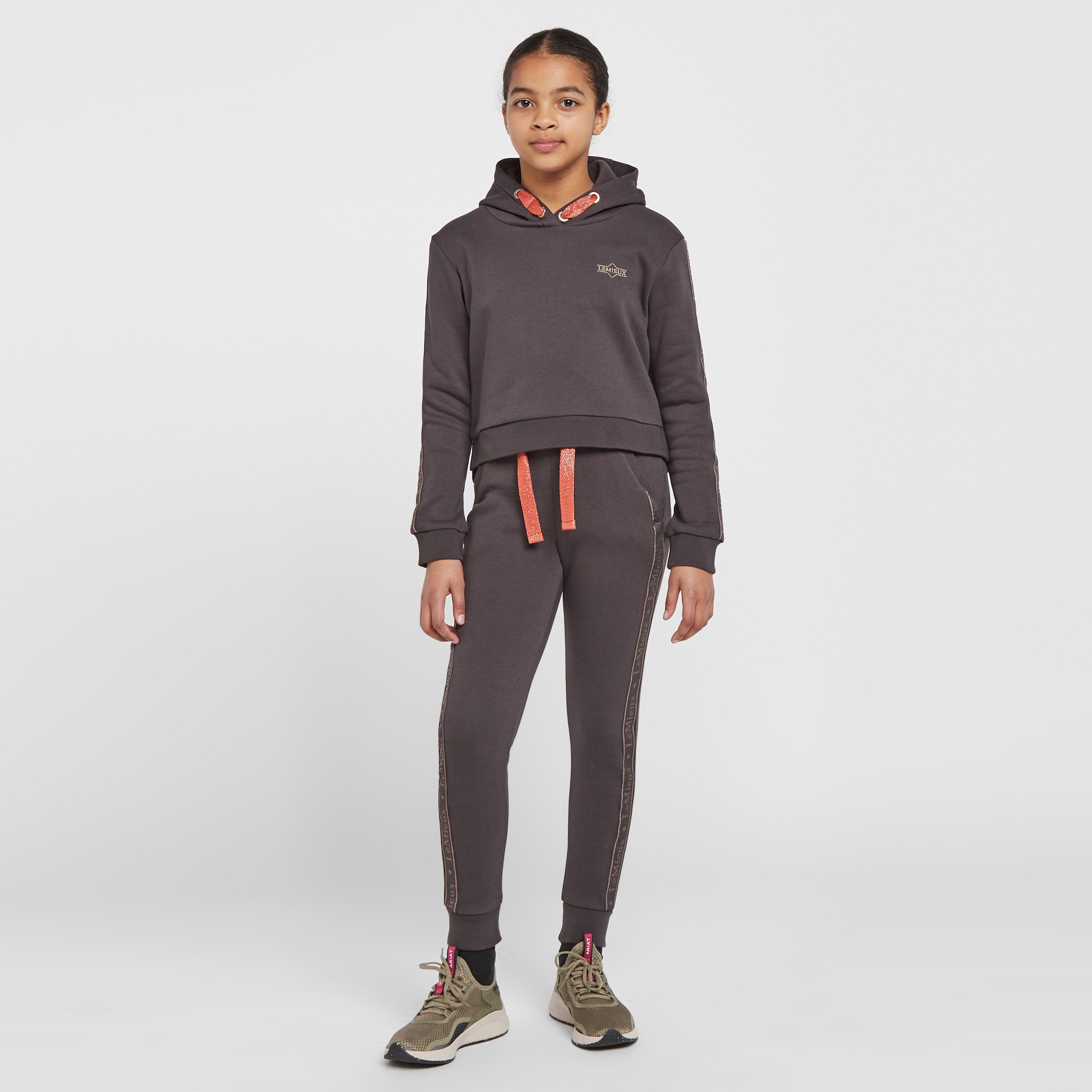 Kids Young Rider Cropped Hoodie Liquorice