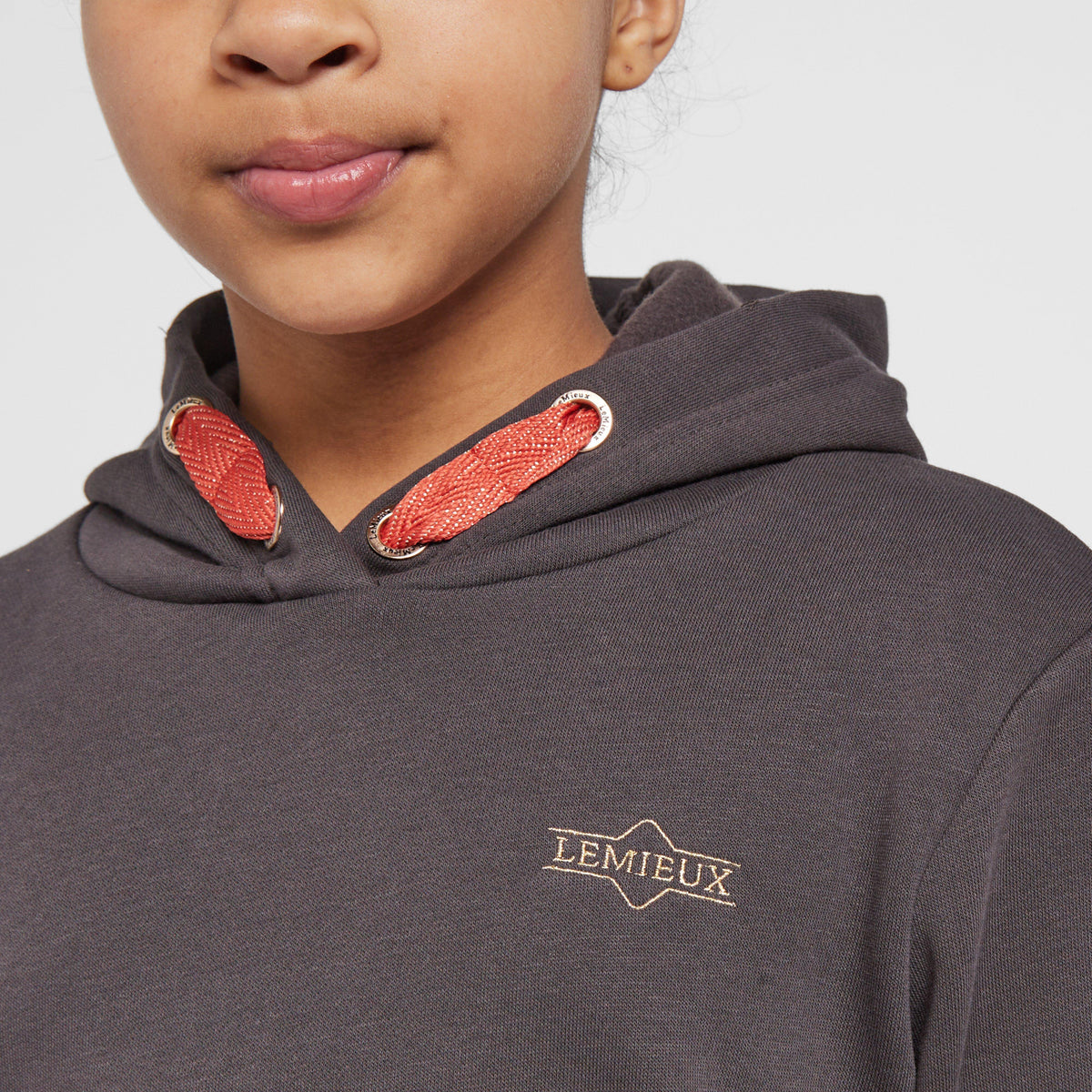 Kids Young Rider Cropped Hoodie Liquorice