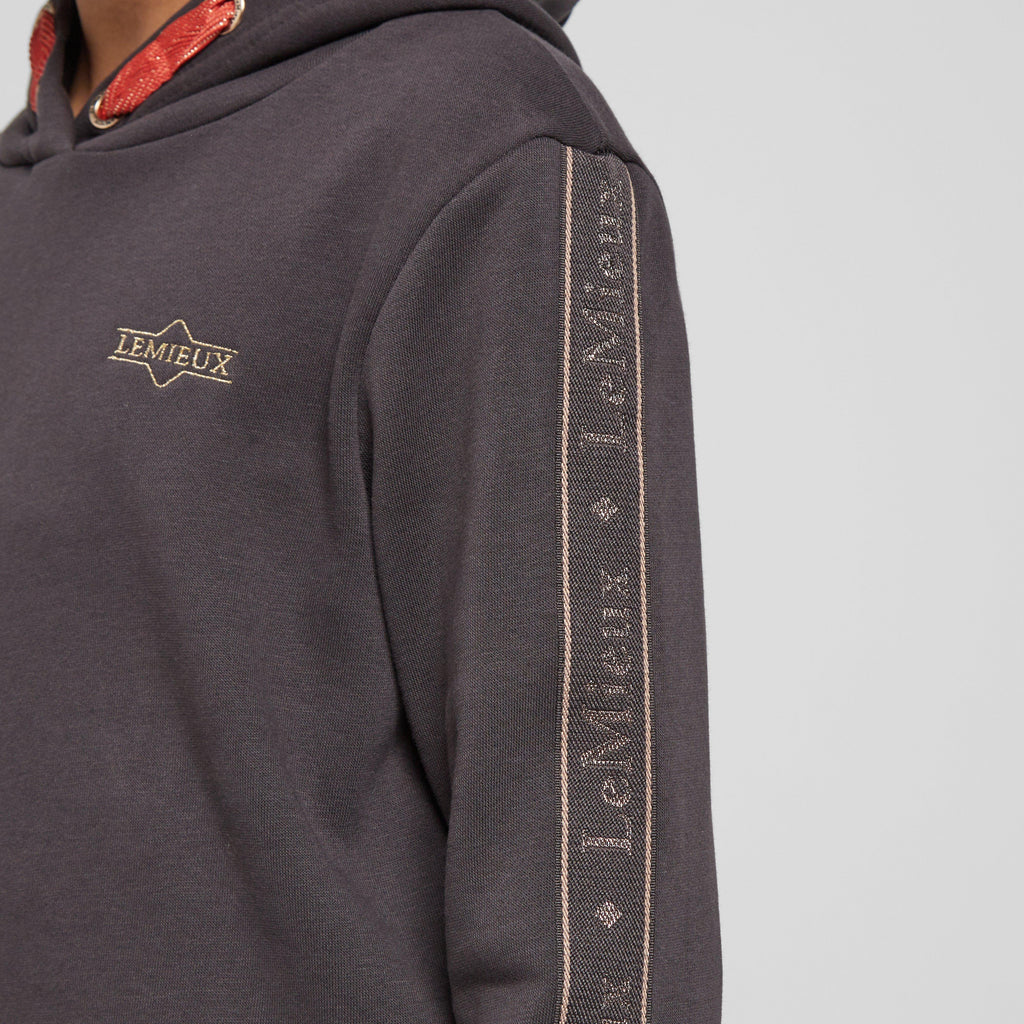 Kids Young Rider Cropped Hoodie Liquorice