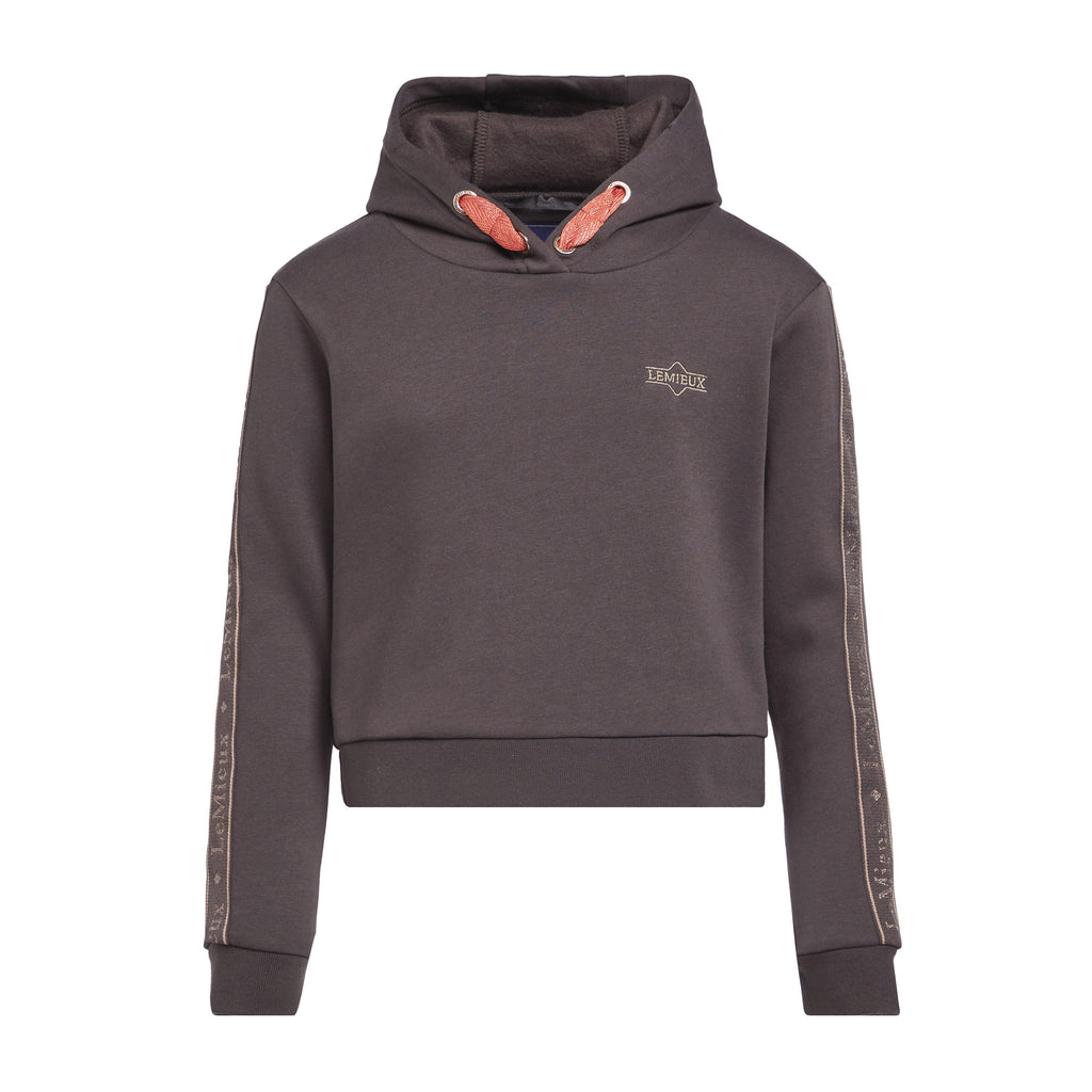 Kids Young Rider Cropped Hoodie Liquorice