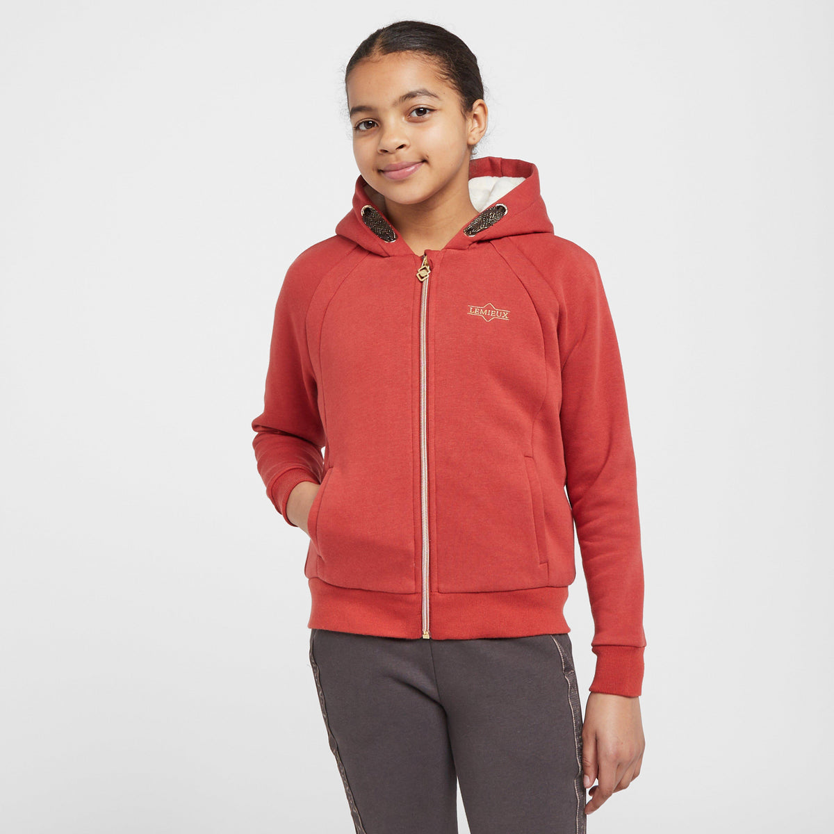 Young Rider Sherpa Full Zip Jacket Sienna