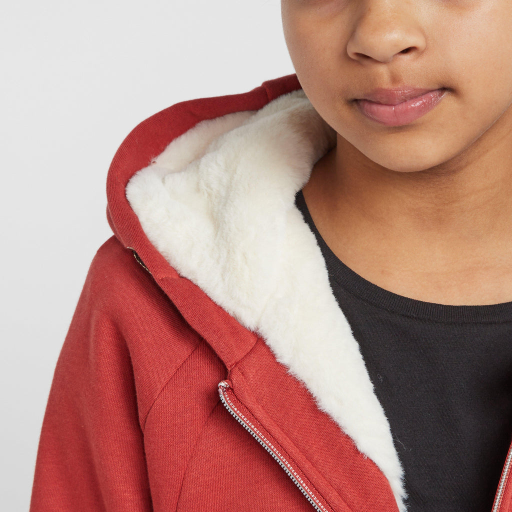 Young Rider Sherpa Full Zip Jacket Sienna