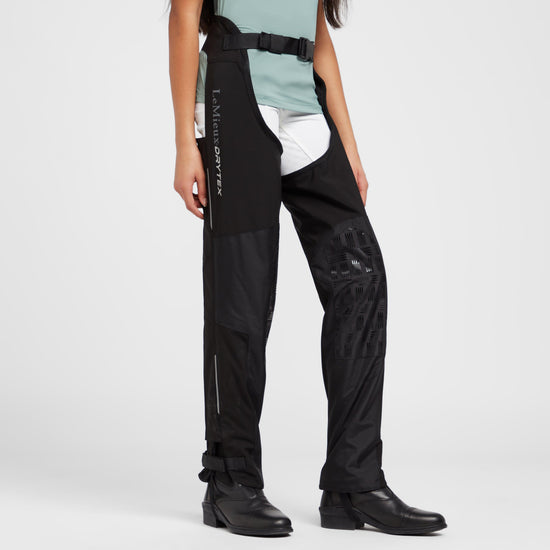 Young Rider Waterproof Chaps Black