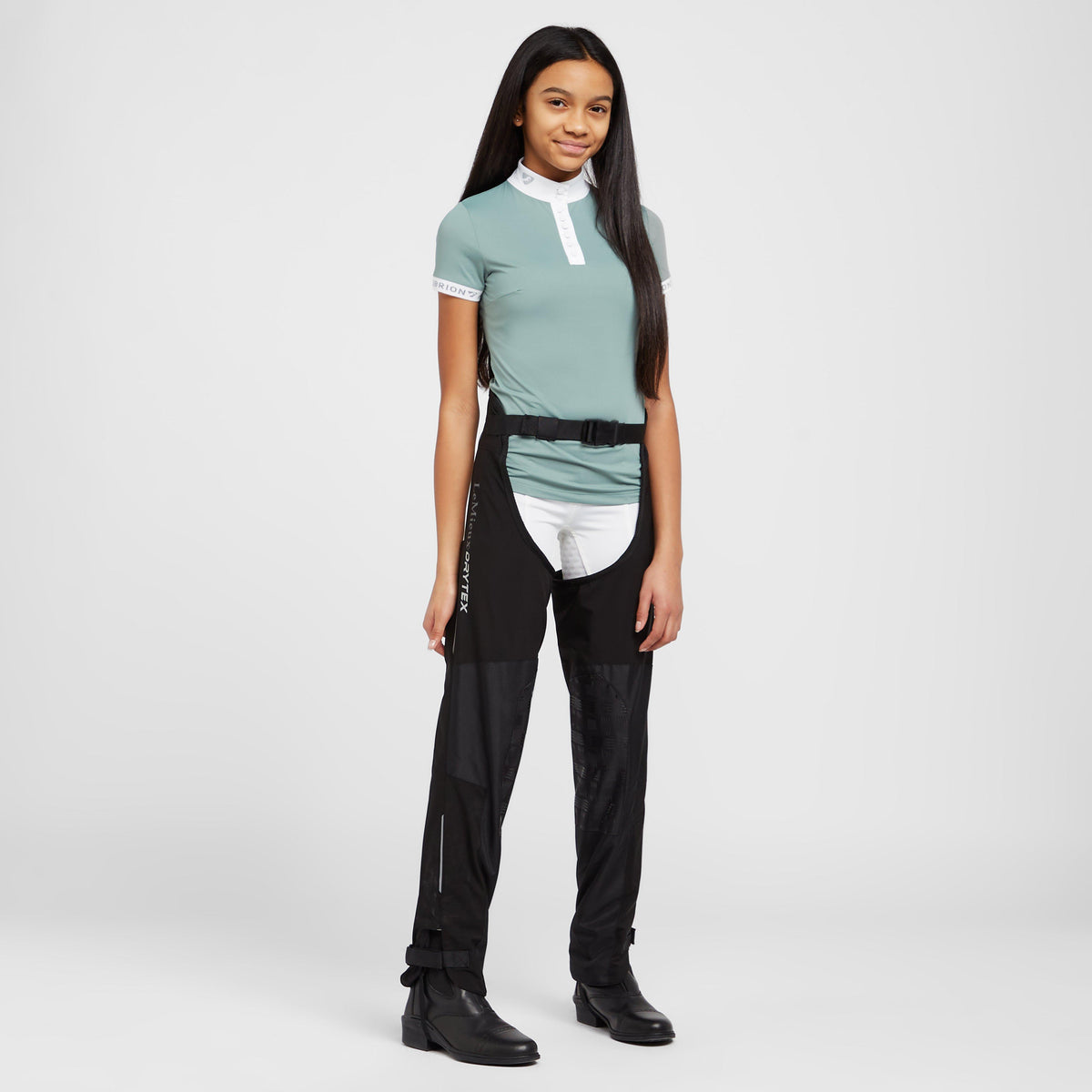 Young Rider Waterproof Chaps Black