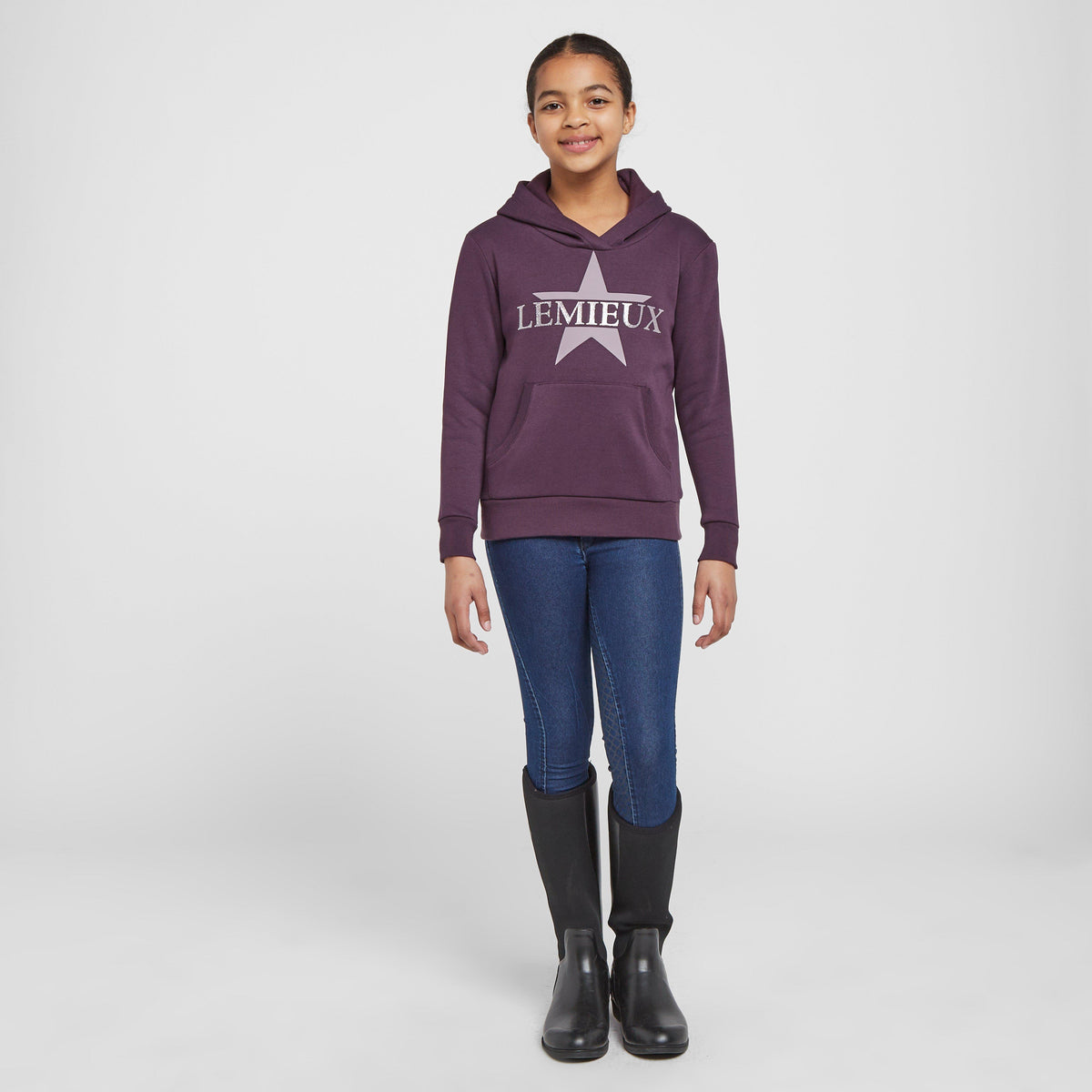 Childs Mini Star Hoodie Fig