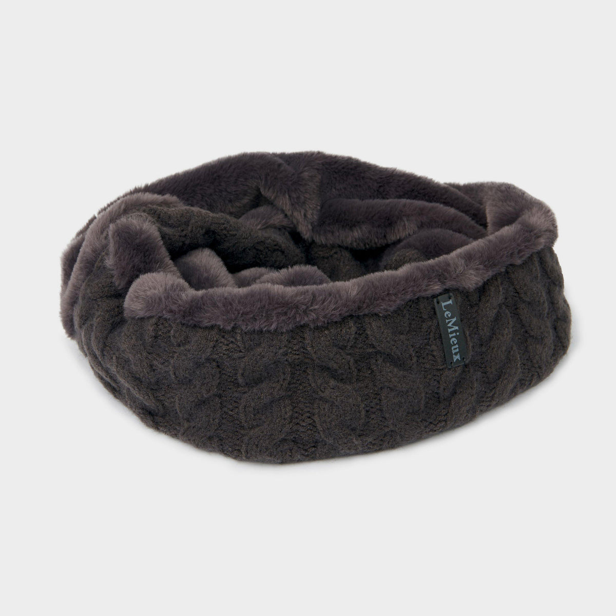 Cable Knit Snood Liquorice