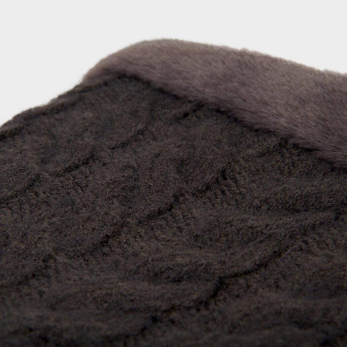 Cable Knit Snood Liquorice