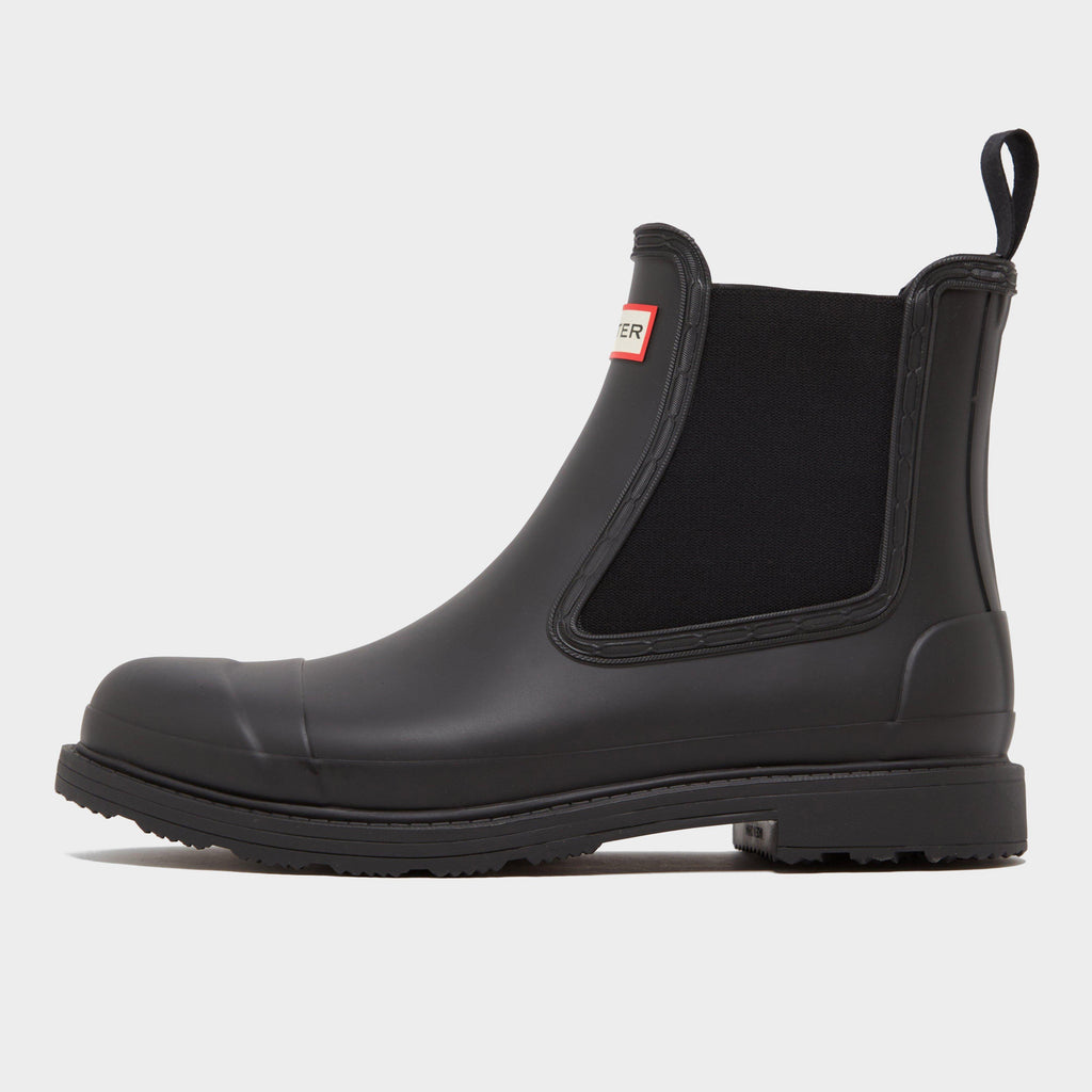 Mens Commando Chelsea Boots Black