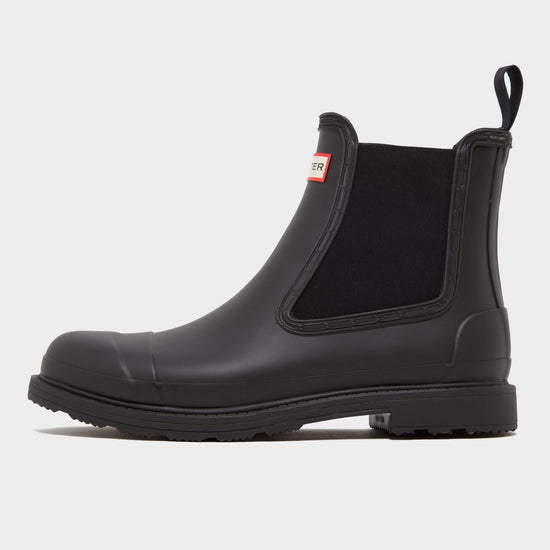 Mens Commando Chelsea Boots Black