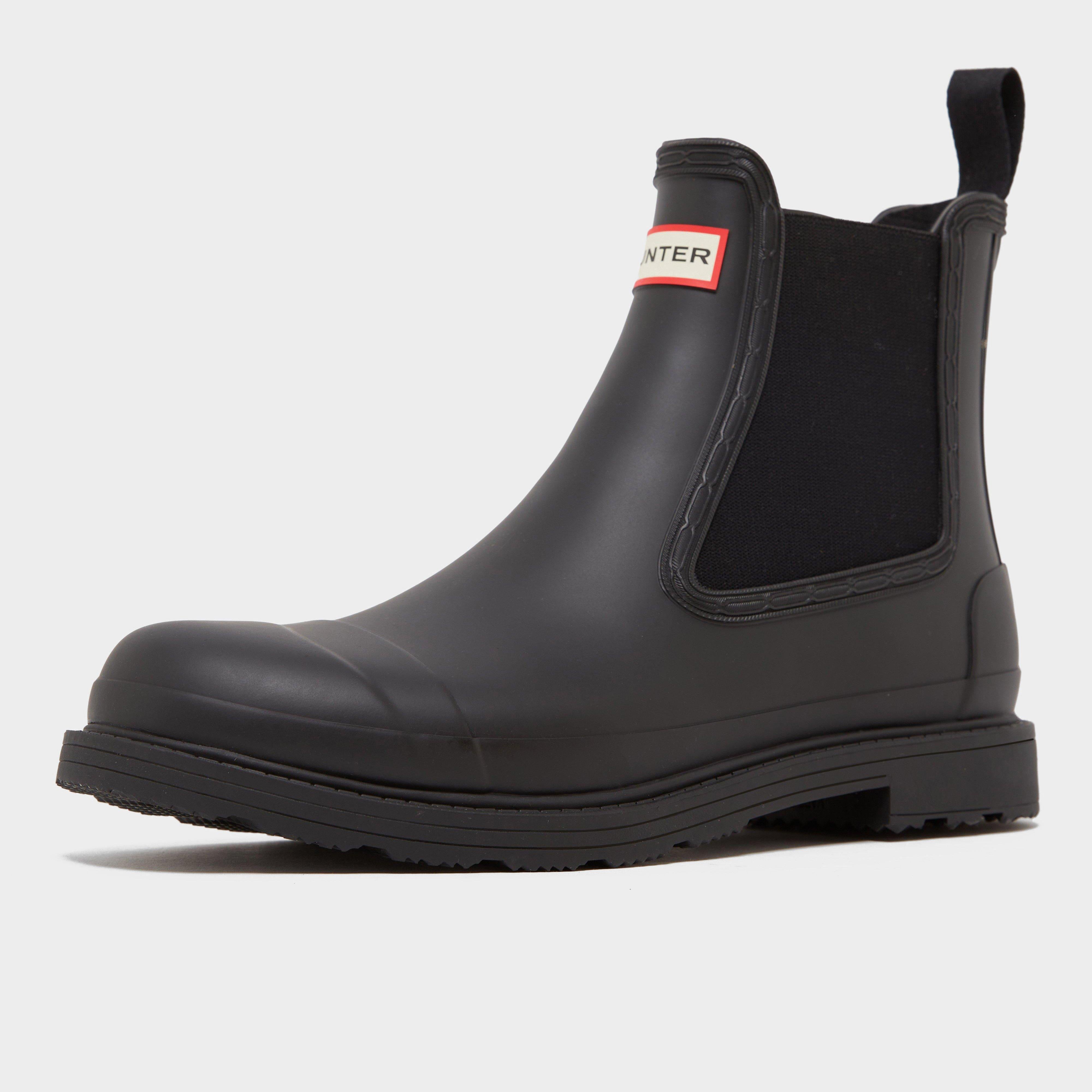 Mens Commando Chelsea Boots Black
