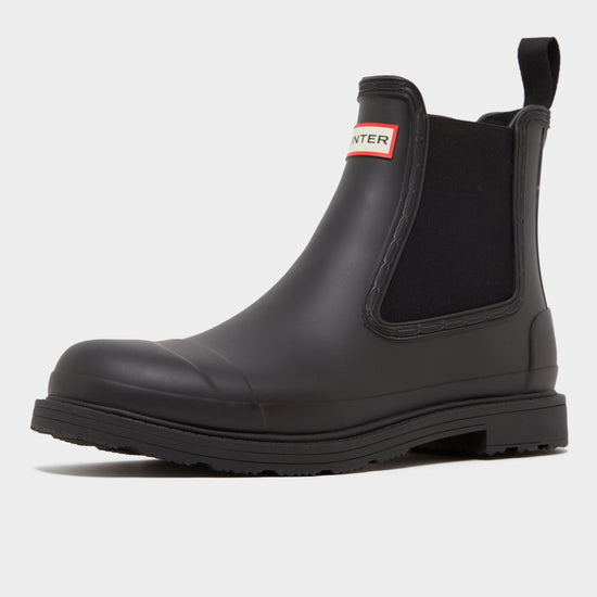 Mens Commando Chelsea Boots Black