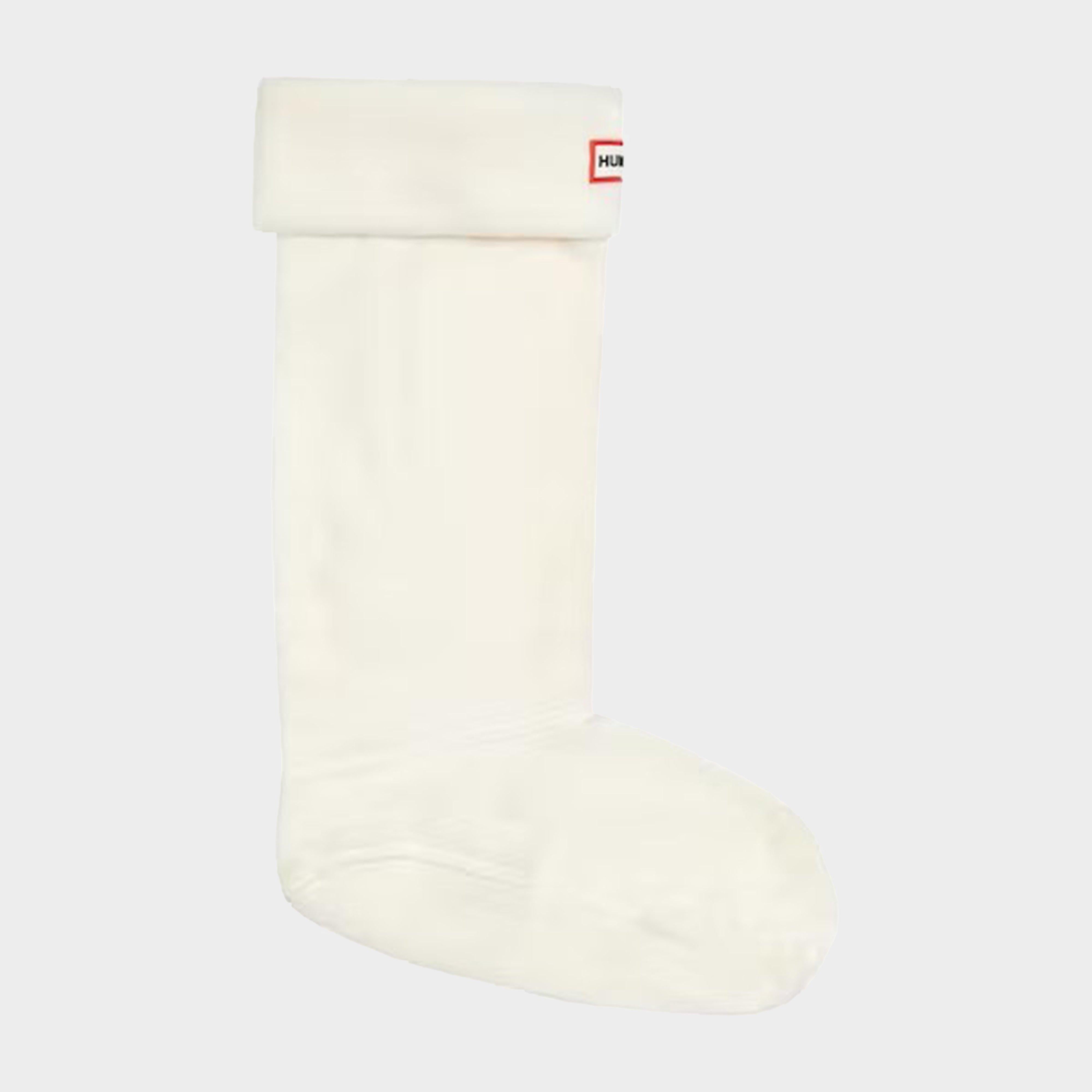 Recycled Fleece Tall Boot Socks White