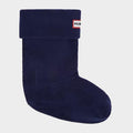 Recycled Fleece Short Boot Socks Navy