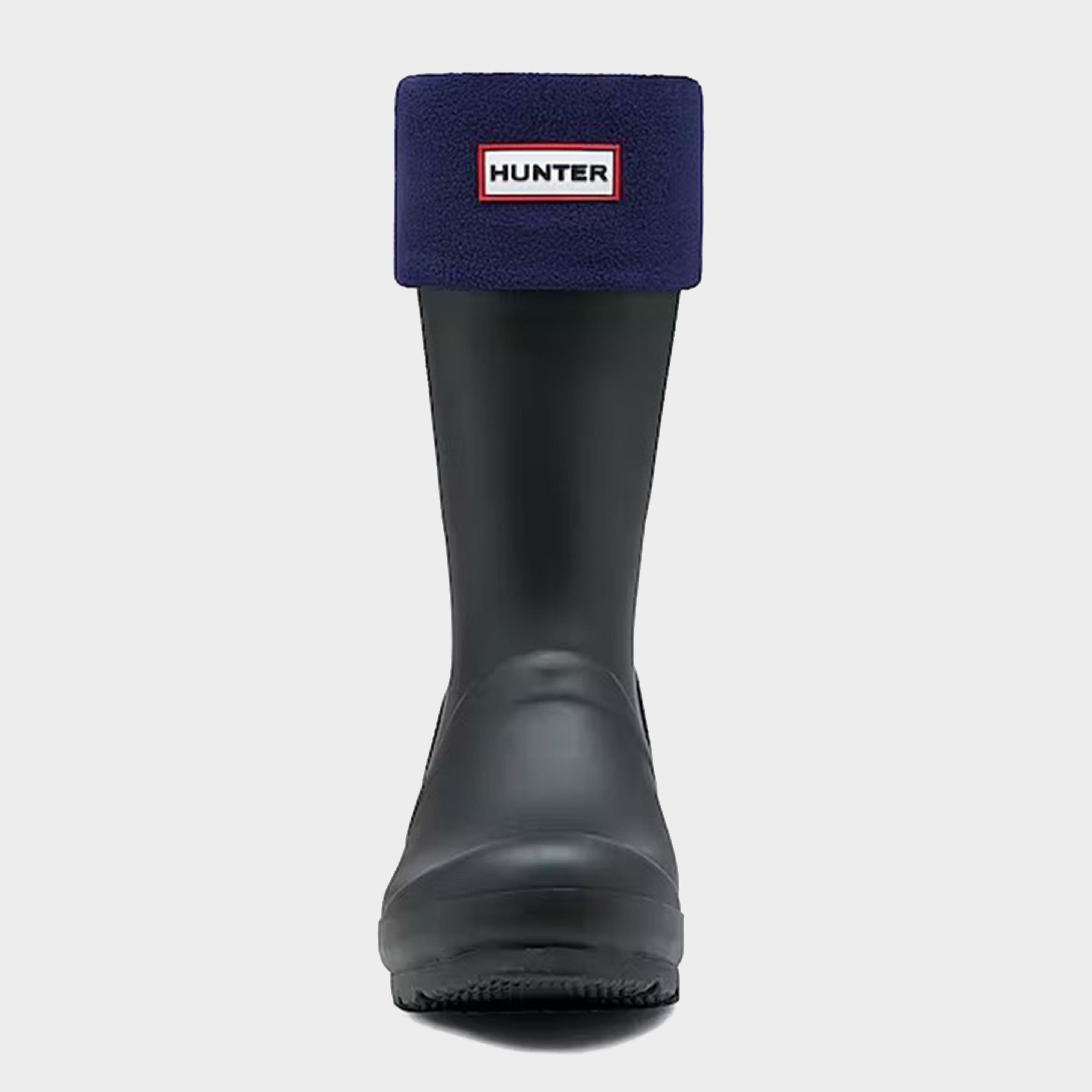 Recycled Fleece Short Boot Socks Navy