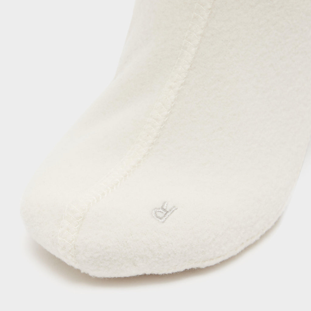 Recycled Twist Tall Boot Socks White