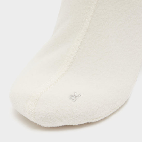 Recycled Twist Tall Boot Socks White